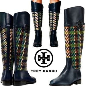 RARE Tory Burch Miller Tweed Tall Boots